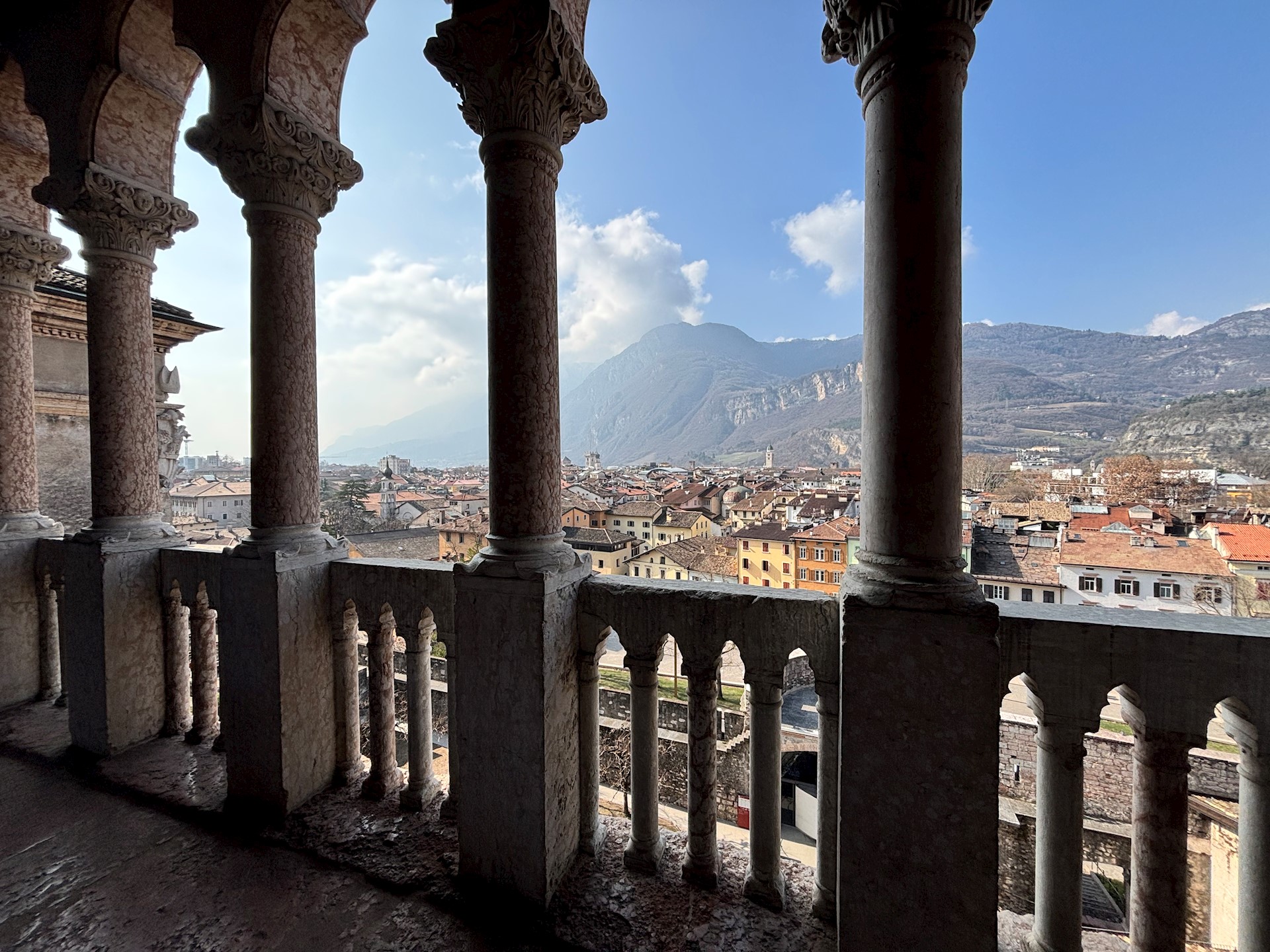 Blick Vom Castello Del Buonconsiglio Auf Die Stadt Trient